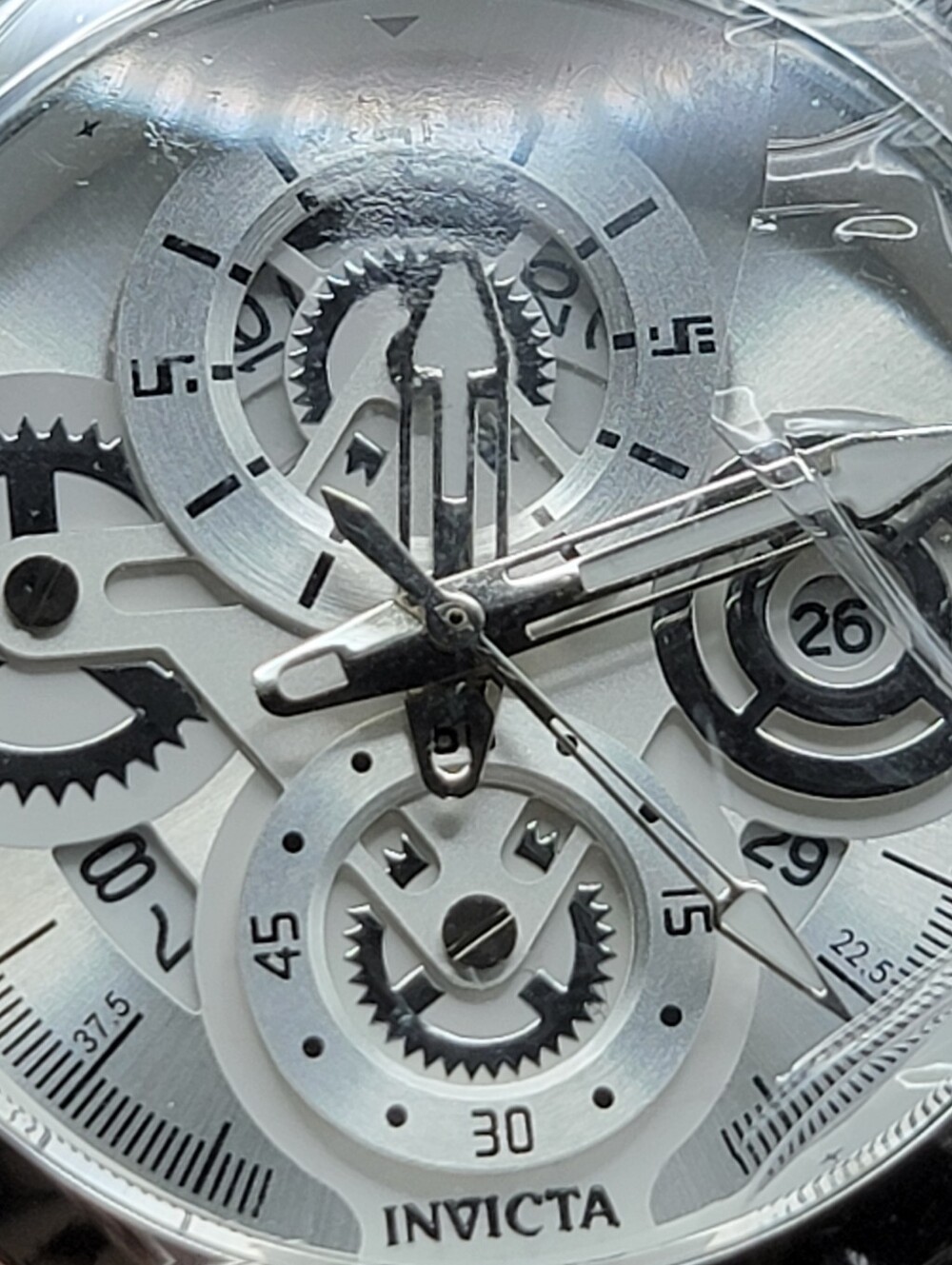 NEW 🏁 Invicta S1 Rally Men's 44mm Polished Silver Stainless Steel Watch 79011 - Picture 8 of 12